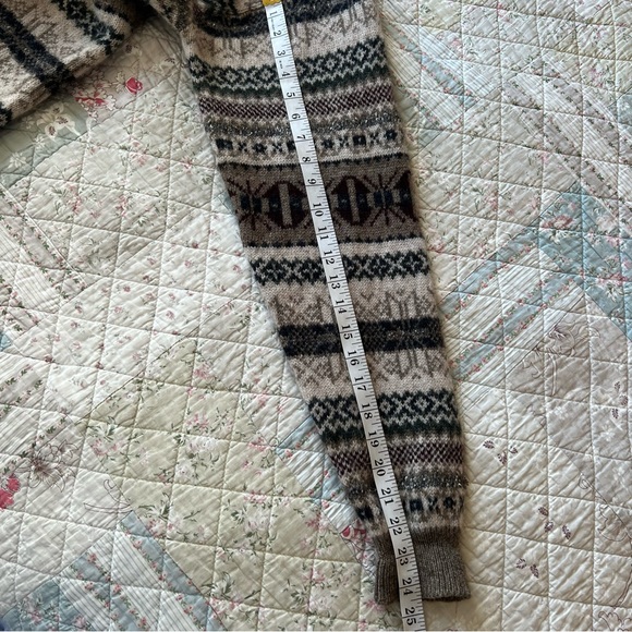 Vintage 100% Wool Multicolor Sweater Size XL Oversized - Picture 7 of 8